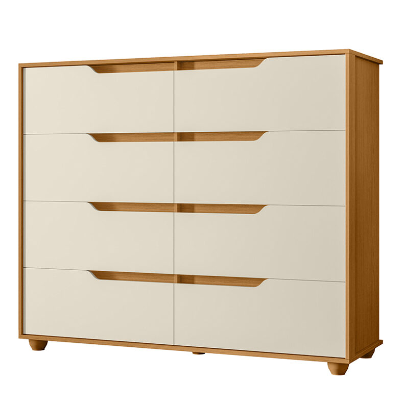 Cómoda Doble Evo vista lateral – cómoda amplia de dormitorio