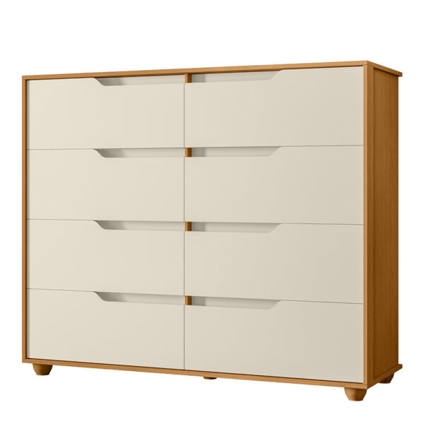 Cómoda Doble Evo vista lateral – cómoda amplia de dormitorio