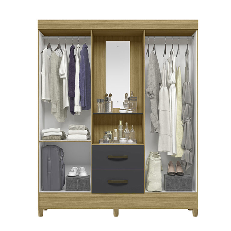 Closet 4p 2c Mobi Capelina Grey – Vekkahome