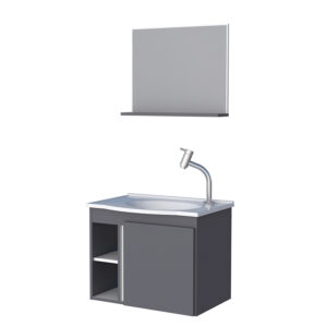 Vanitorio Aereo Con Espejo Safira Grey