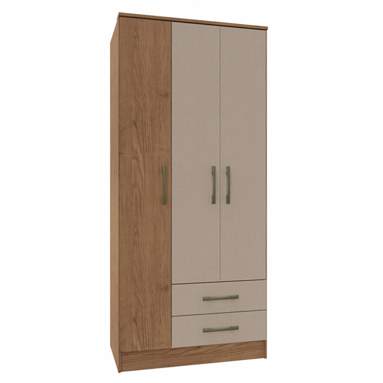 Closet Pequim Bicolor 3P 2C - Imagen 4