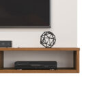 Panel Bento Light 60″ detalle estante y puerta – mueble de TV moderno