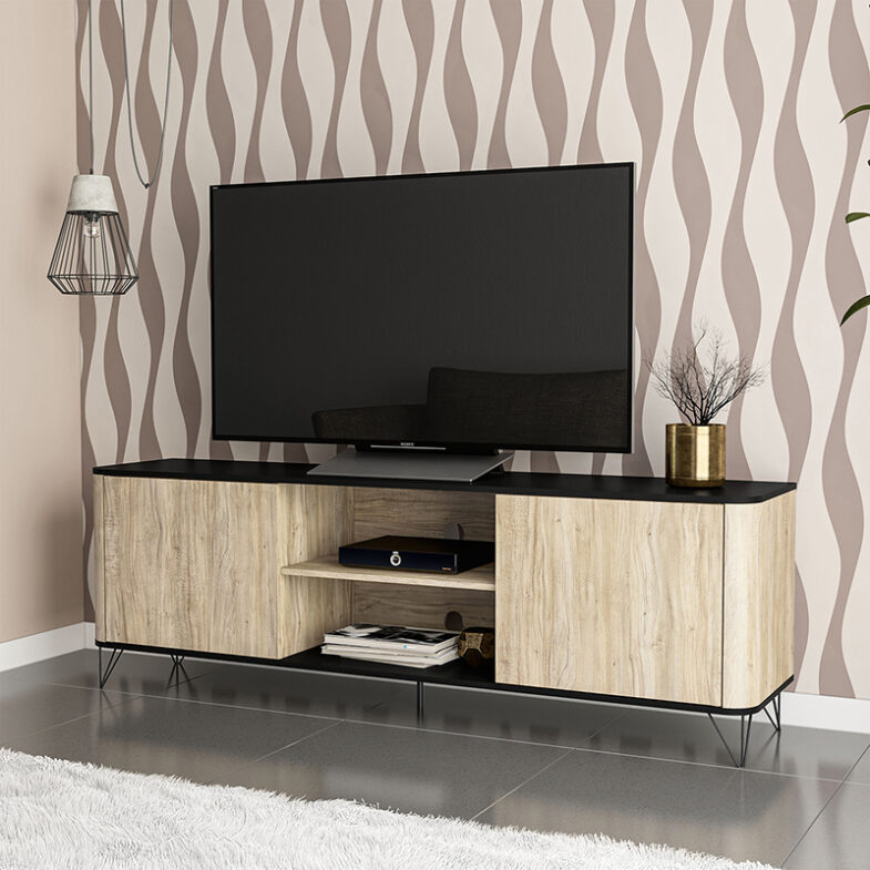 Rack Cartagen Rustic Dark 2p - Imagen 2