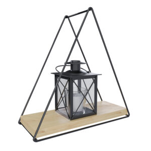 Repisa Triangular Pino Black 25x10x25