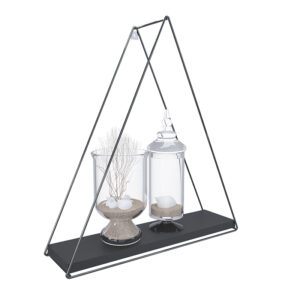 Repisa Triangular Total Black 37x10x40