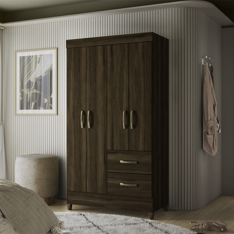 Closet Mobi 4P 2C BROWN – Vekkahome