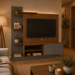 HOME TV REINA 55" GRIS