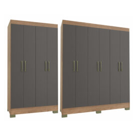 Set Closet Roma 6P+ Closet Roma 4P 2C Grafito