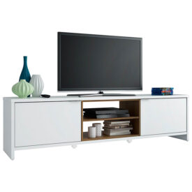 RACK METZ 75" BLANCO 2 PUERTAS