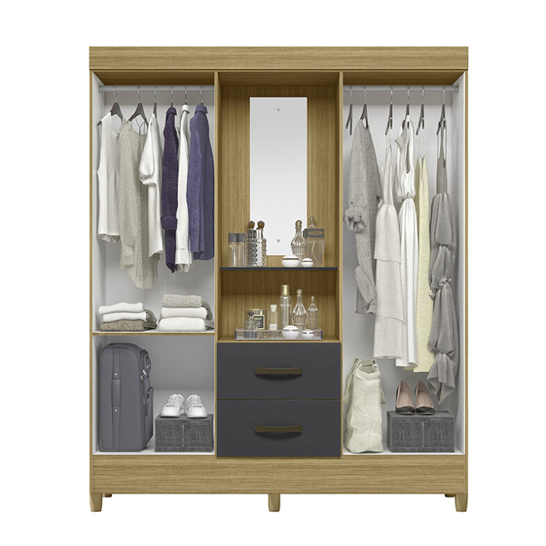 CLOSET 4P 2C MOBI CAPELINA GREY - Imagen 5