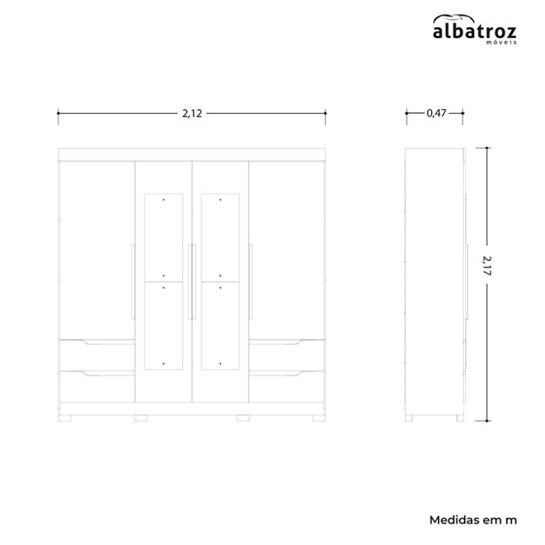 CLOSET VIVACCE LIGHT 4P y 4C - Imagen 5