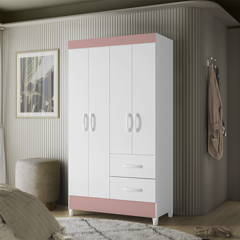 B2C Closet 4P Mobi White - Imagen 5