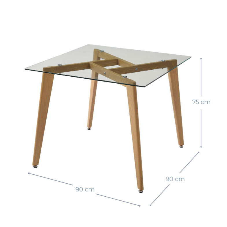 Mesa De Comedor Cuadrada Tango - Imagen 2