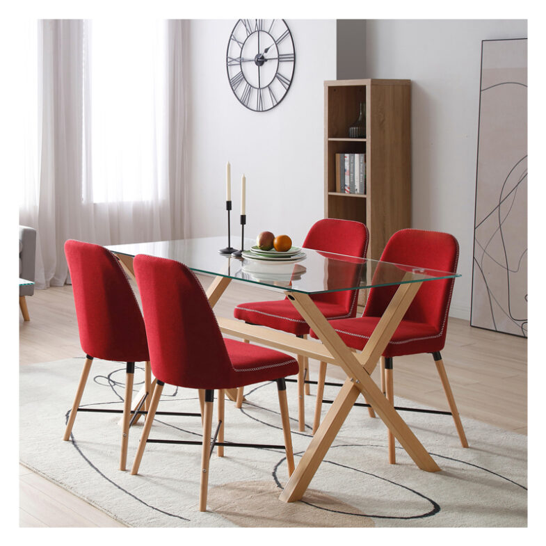 Silla de Comedor Viken Rojo - Imagen 2