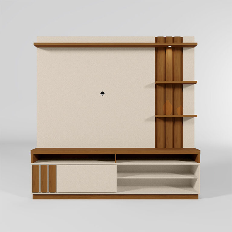 Home TV Mariana 55 vista frontal – panel con luz LED