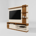 Home TV Mariana 55 vista lateral – panel con luz LED