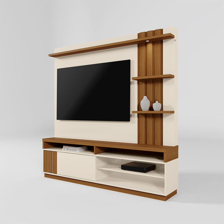 Home TV Mariana 55 vista lateral – panel con luz LED