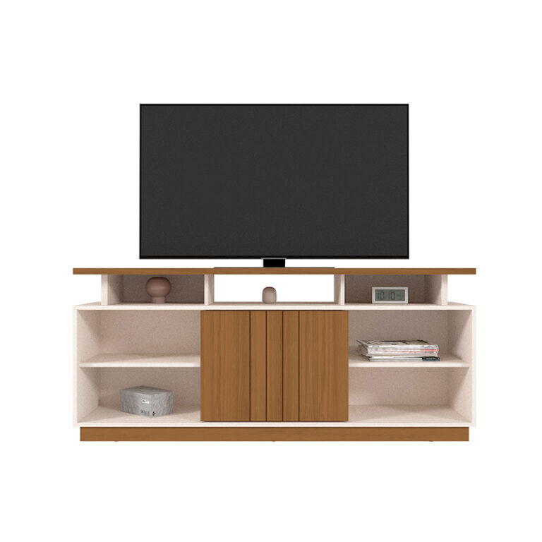 Rack Salvador 75″ vista frontal – mueble rack para TV moderno