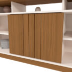 Detalle de materiales Rack Salvador 75″ – MDF/MDP con pintura UV