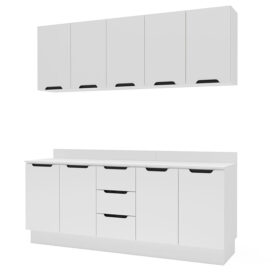 Cocina Modular Meena Delta 9P 3C Blanco