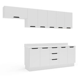 Cocina Modular Meena Delta 10P 3C Blanco