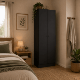 Closet Xangai Negro 2 Puertas