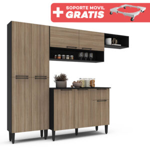 Cocina Madri Rustic + Soporte Movil Gratis
