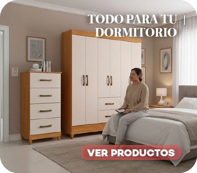 CALUGA DORMITORIO CLOSET CÓMODA VEKKAHOME